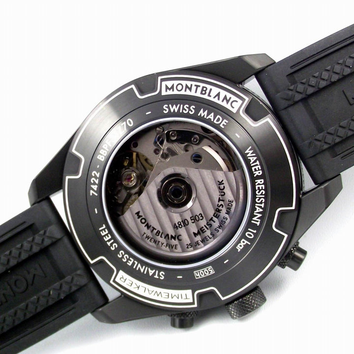 Montblanc orologio Timewalker Chronograph UTC automatico acciaio finitura PVD nero 116101 - Gioielleria Capodagli