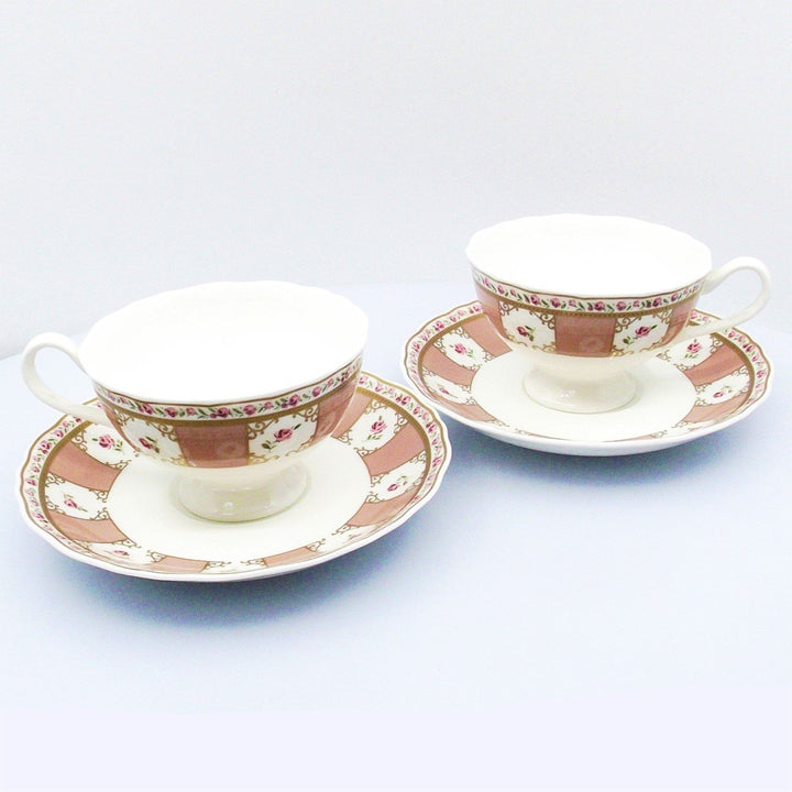 Narumi servizio 2 tazze da tè Sinfino porcellana Bone China finiture oro A/0025 - Gioielleria Capodagli