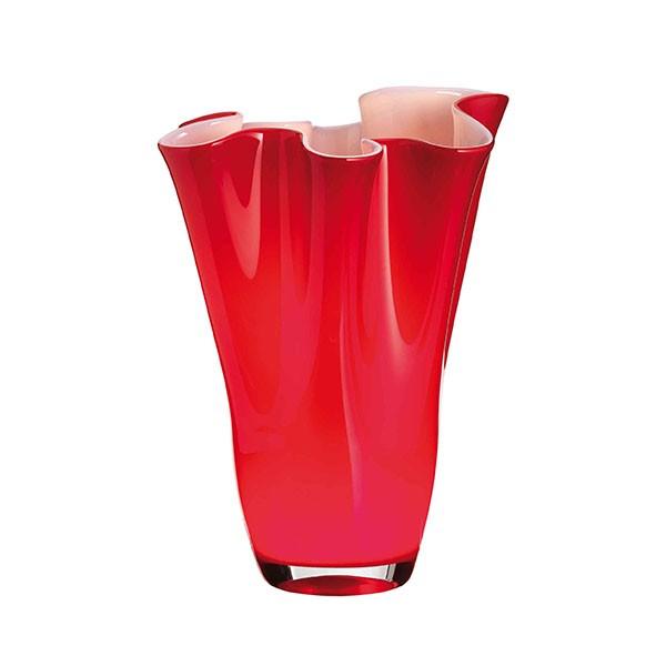 Onlylux vaso Wave H.40 cm opale/rosso OL00865 - Gioielleria Capodagli