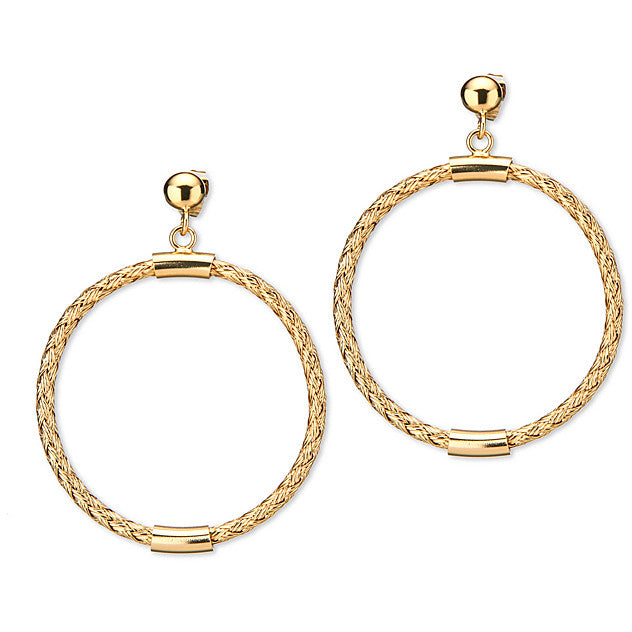 Sovereign Earrings Chain Fashion Mood Collection Bronze Finish PVD Yellow Gold J6620