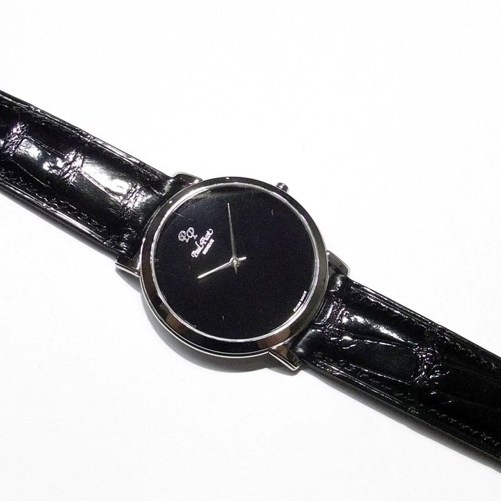 Paul Picot orologio donna Atelier nero 35mm acciaio quarzo cinturino alligatore 004007 - Gioielleria Capodagli