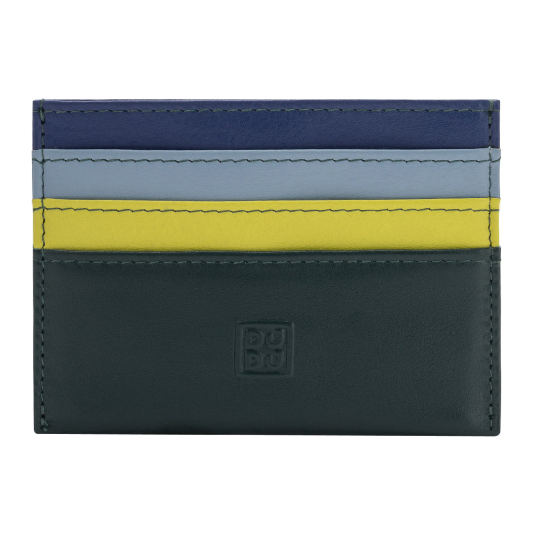 Porta carte di credito colorato in pelle Nappa 6 tasche DUDU - Capodagli 1937