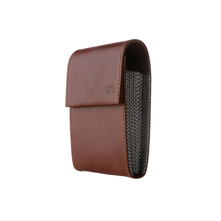 Antica Toscana Credit Card holder in Vera Polar Holl Leather with 11 compartments and button closure