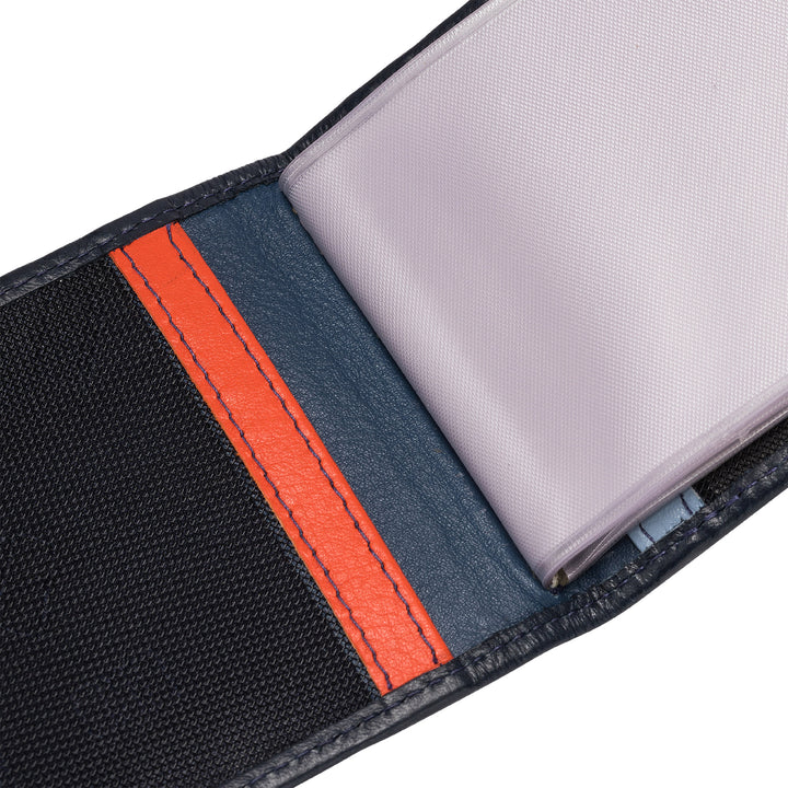 Multicolor Unisex Leather Credit Card Holder Signed by DUDU