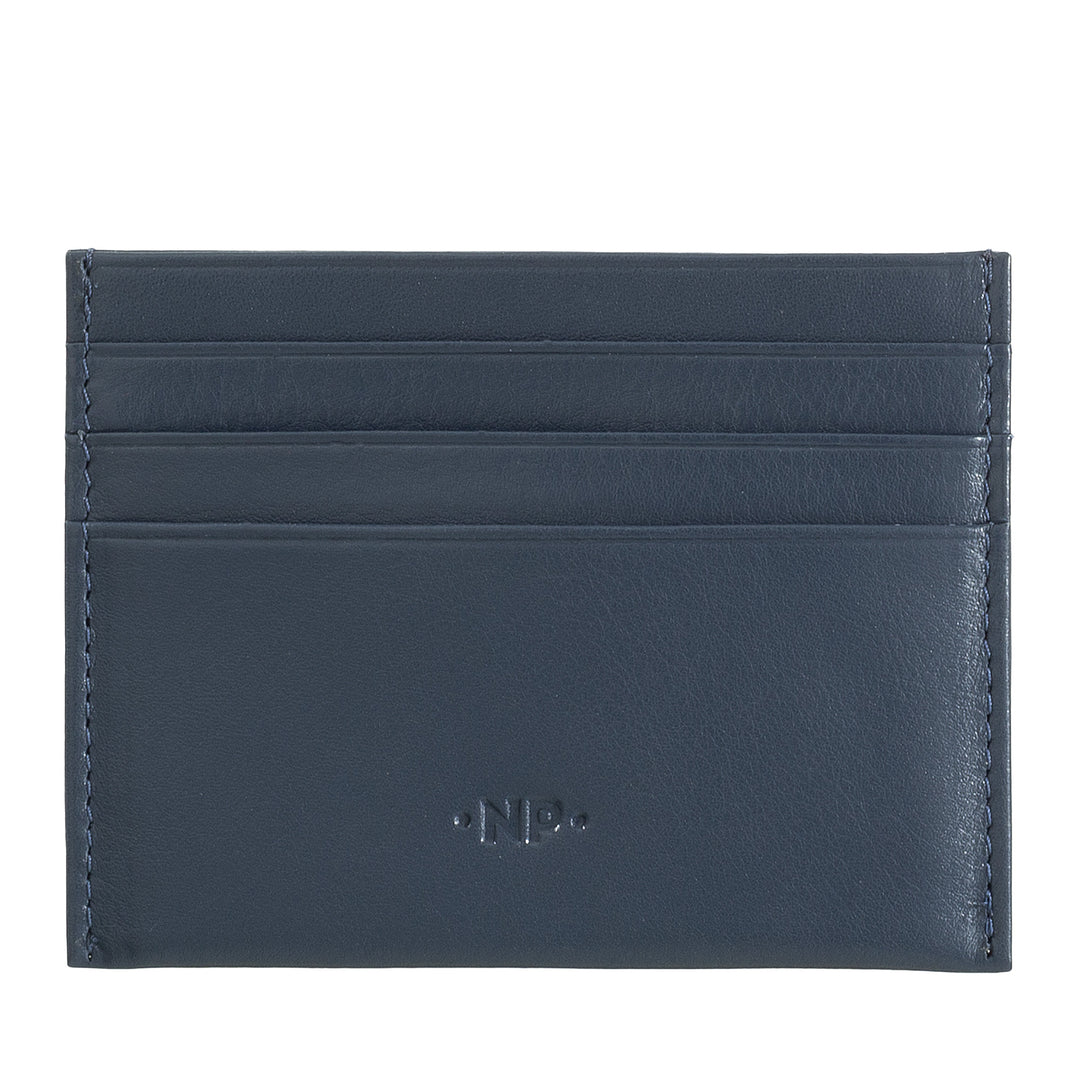 Nuvola Leather Cards Porta Credit Cards Hombre Mujer Slim Bolsillo de piel suave Nappa con 6 bolsillos portatarjetas