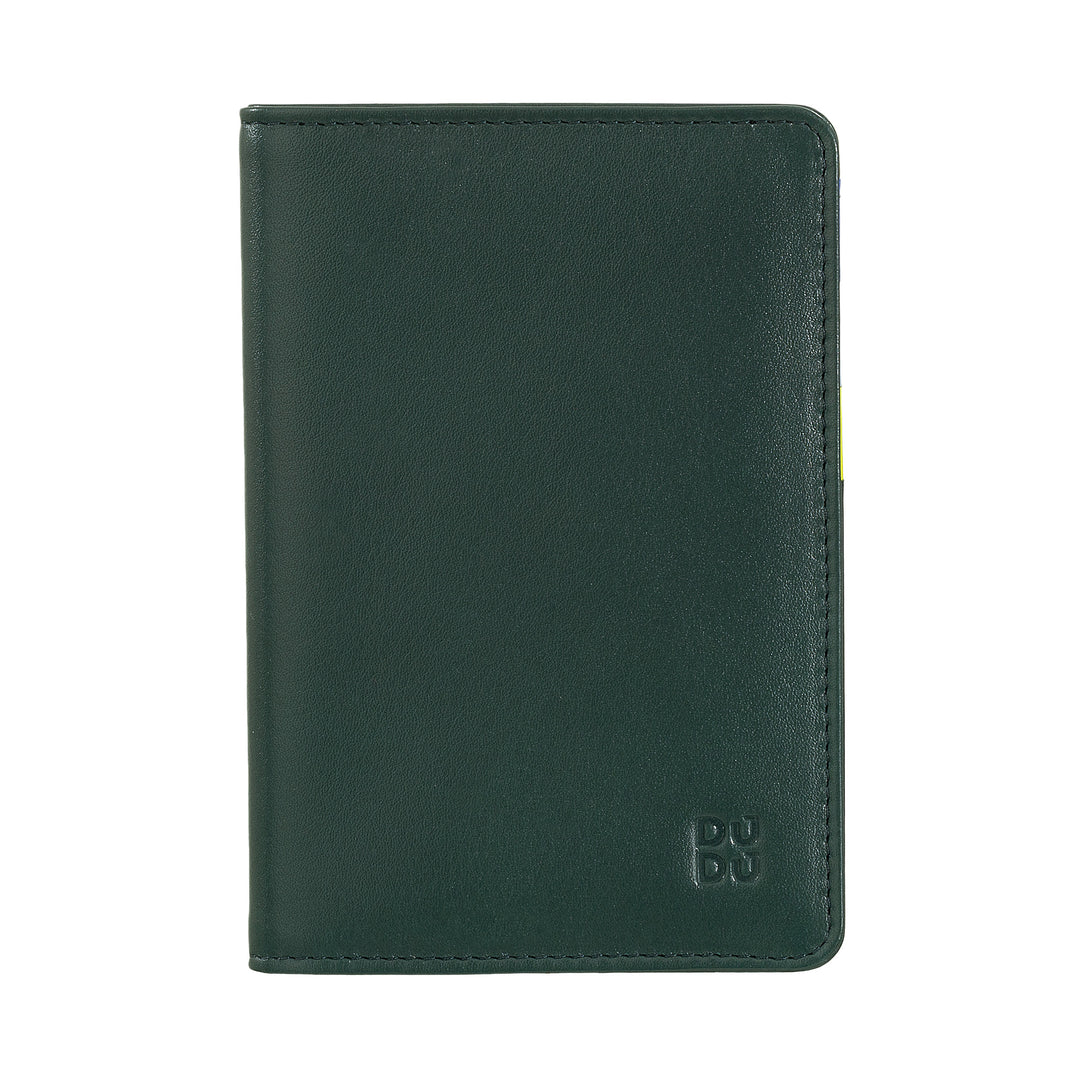 Dudu apporte des cartes de cuir et de crédit en cuir de passeport RFID