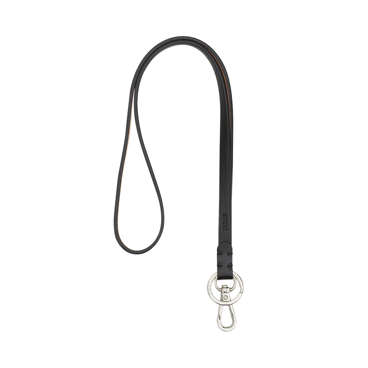 DuDu Cordino -Spitze mit Ring und Carabin -Metall in echtem Leder, Spitze für Schlüssel, Abzeichentür, Auto, Schlüsselbund