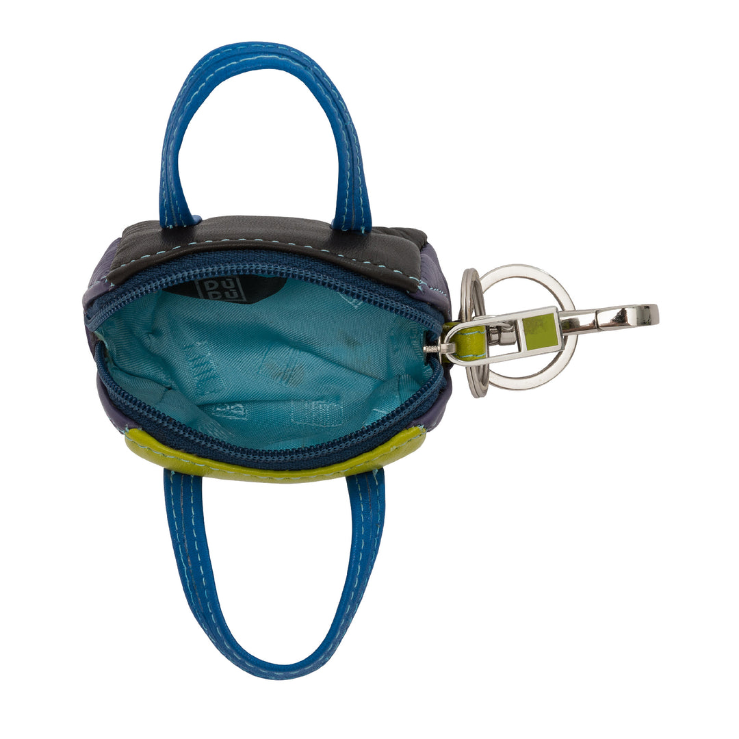 Bolso de puerta del llavero Duduk en colorido mini bolso de cuero con cremallera y cremalleras con cremallera con cremallera
