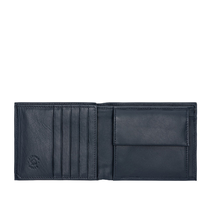Nuvola Leather Wallet Men's True Leather With Credit Card Cards Banknotes Tripold Multitaches