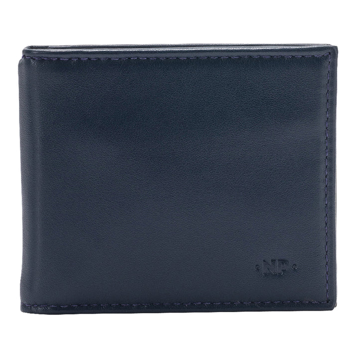 Nuvola Leder Brieftasche für Männer mit Clip -Clip -Feder in echtem Leder -Dünndesign und schlank