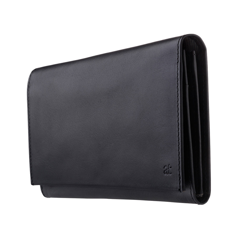 Antica Toscana Women's Wallet with TWO HEADS IN TRUE LEATHER WITH PATTA AND CARD CARD CARD AND INTERNAL LOCK