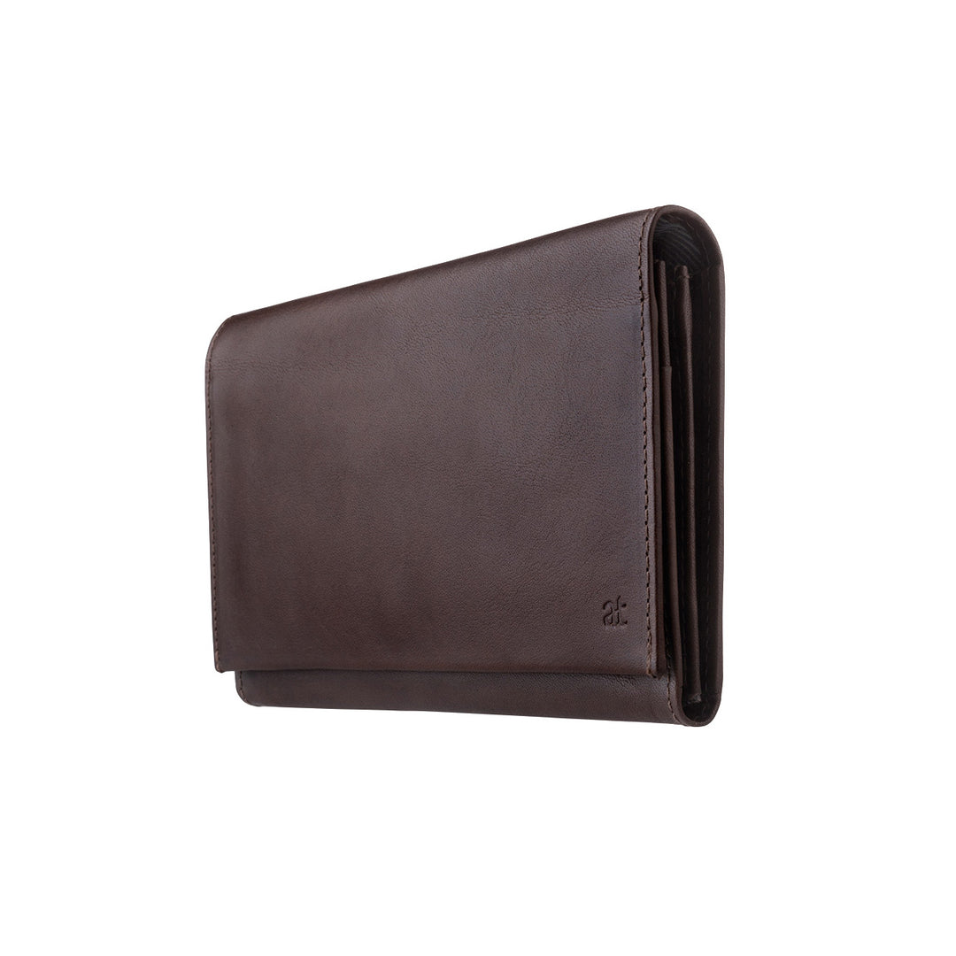 Antica Toscana Women's Wallet with TWO HEADS IN TRUE LEATHER WITH PATTA AND CARD CARD CARD AND INTERNAL LOCK