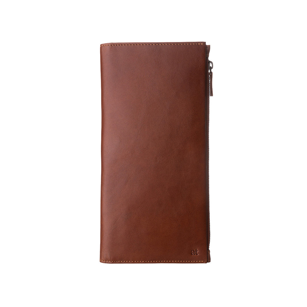Ancient Tuscany Wallet Wallet Large Long Capacity In Vera Leather With Card Zip button & Documents