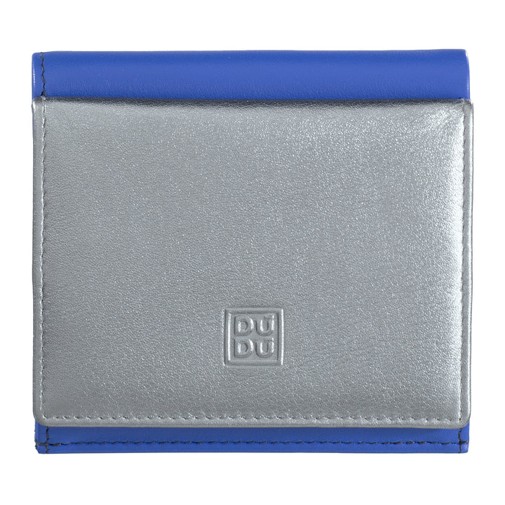 DuDu Portefeuille pour femme en cuir métallisé RFID Porte-monnaie Porte-cartes de crédit et billets