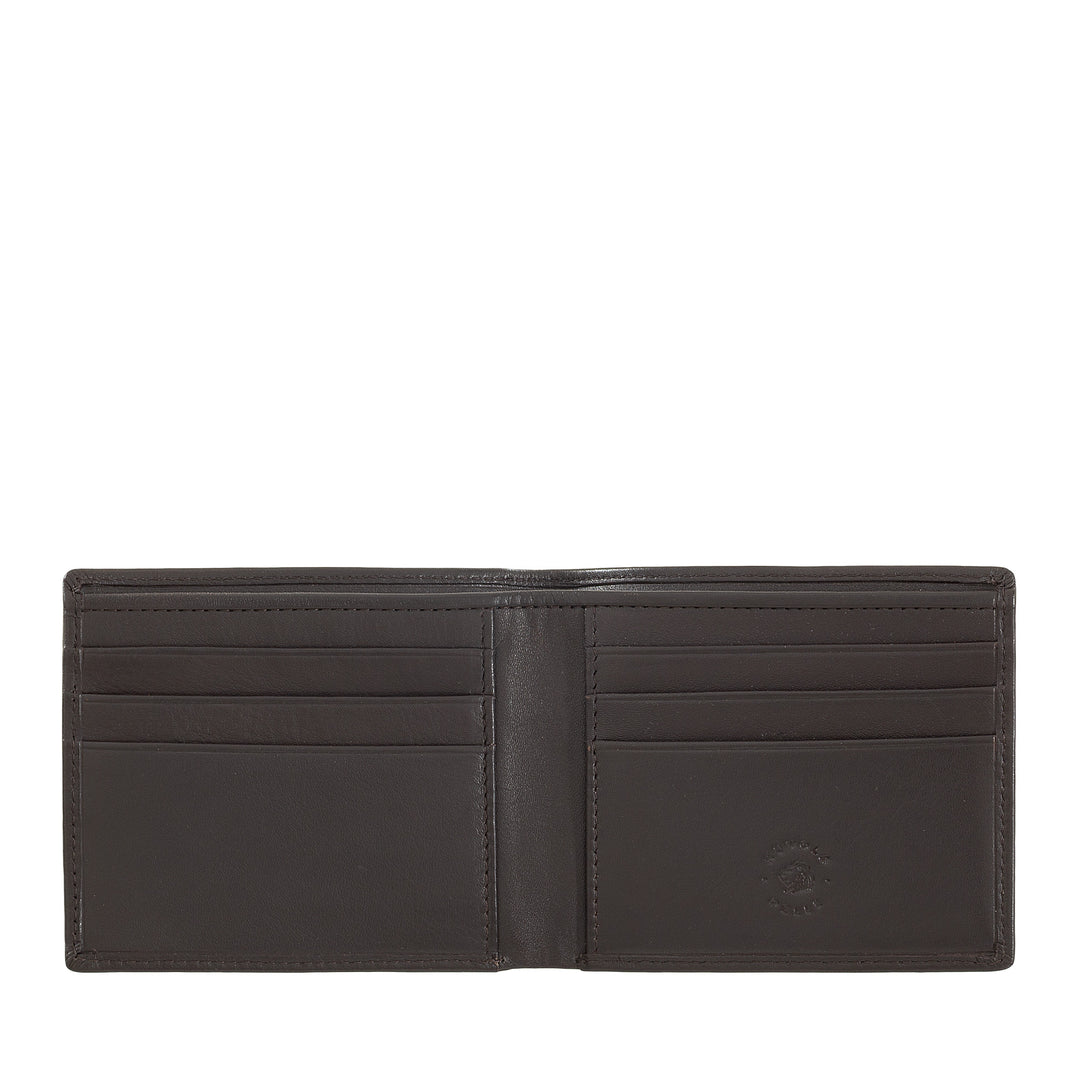 Cloud Leather Portefeuille Slim pour Hommes en cuir de poche avec 6 poches porte-cartes et cartes