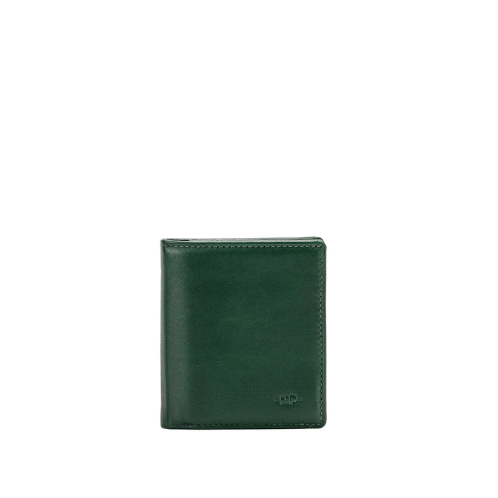 Cloud Leather Men's Wallet Small Credit Card Holder in Genuine Leather Pocket 8 Cards Banknote Holder