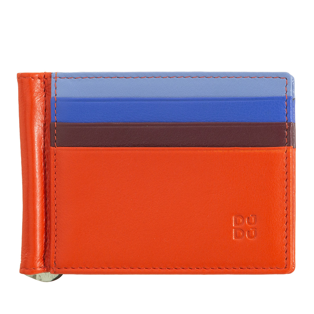 DUDU Men's Wallet With Leather Top Credit Card Cards Clip Subtle Banknotes Card holder