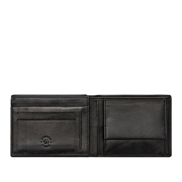 Cloud Leather Men's Leather Wallet with Coin Wallet Card Holder Identity and Banknotes