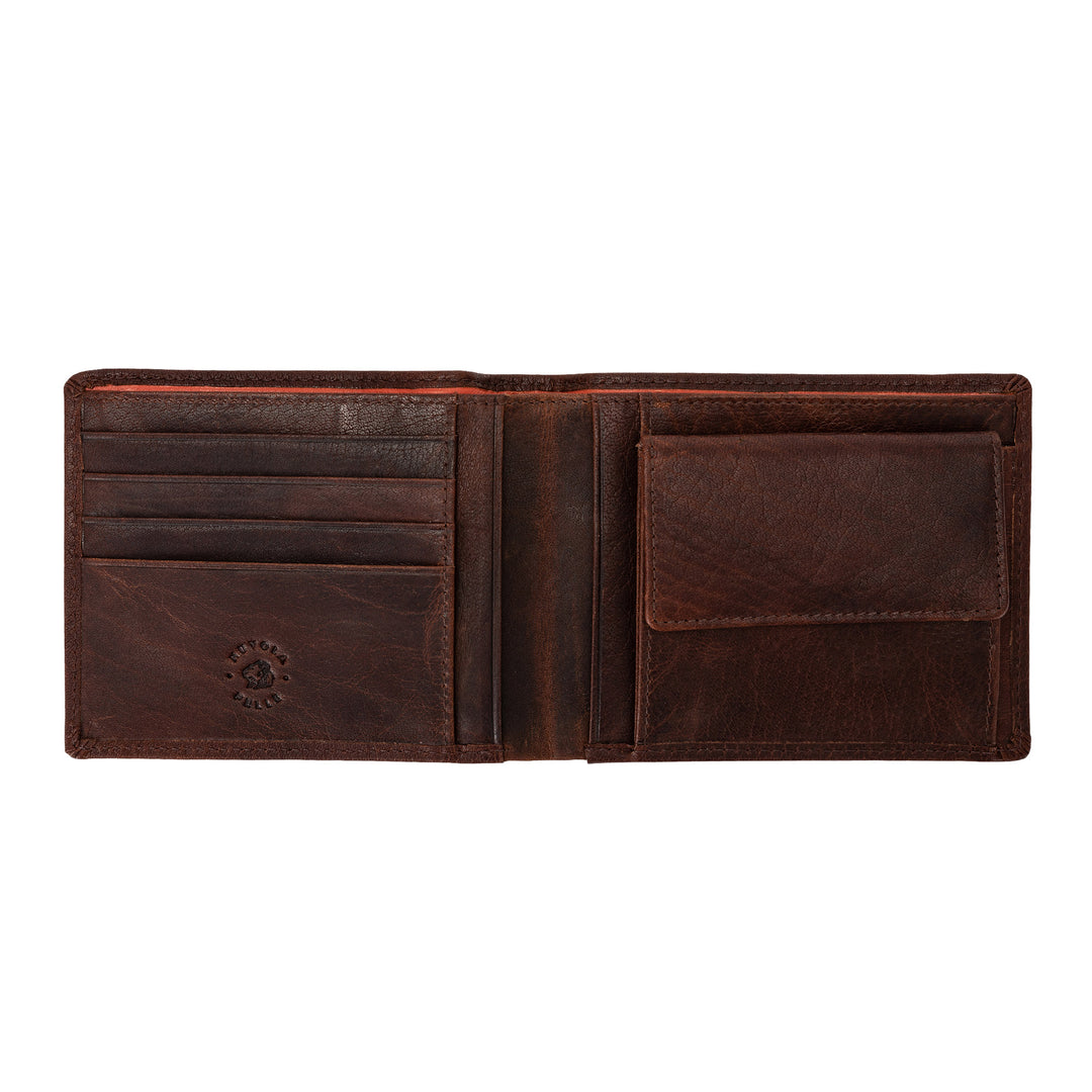 Cloud Leather Men's Leather Wallet with Elegant Coin Wallet and Credit Card Holder