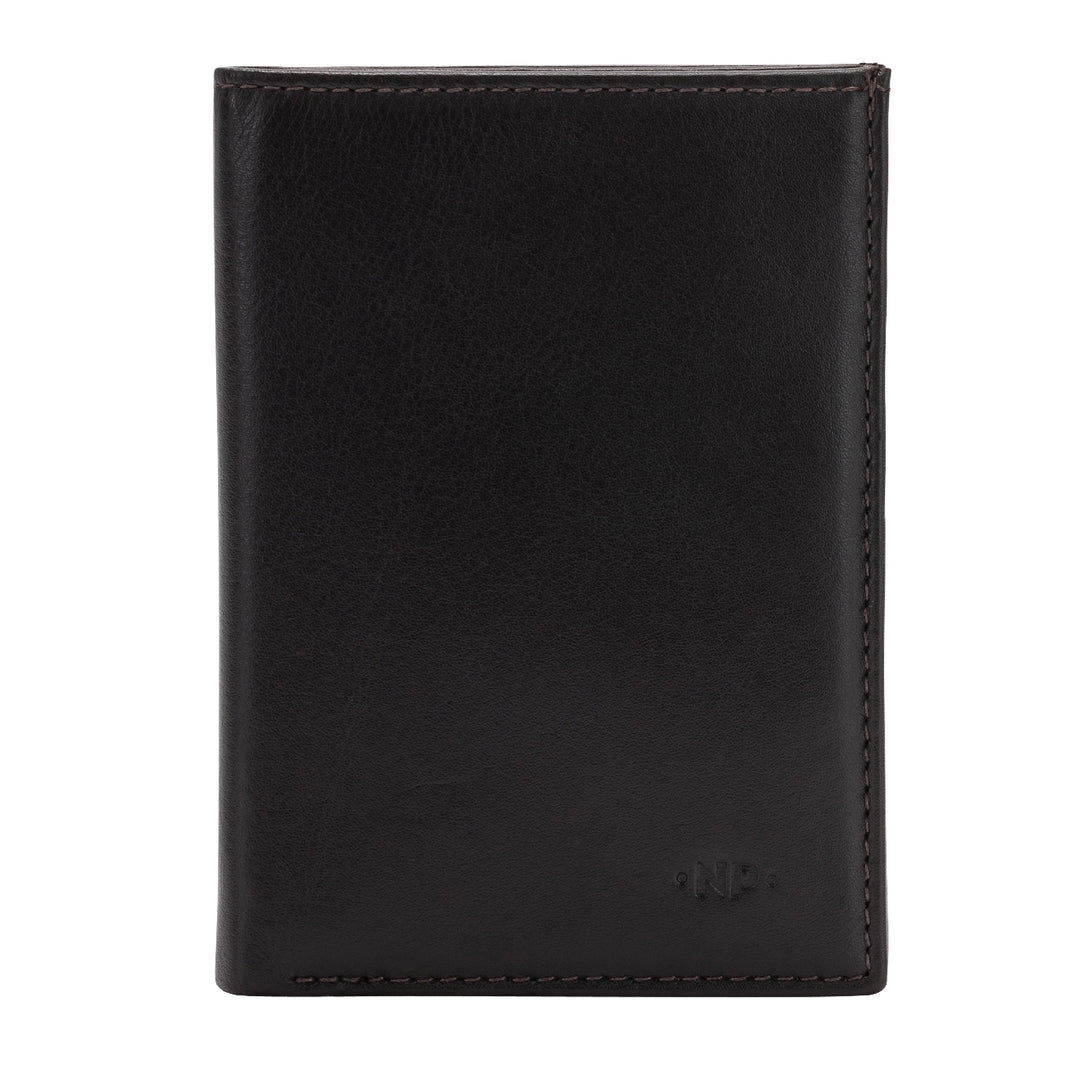 Cloud Leather Men's Wallet Slim Leather Vertical Size Card Holder Documents Cards Banknotes