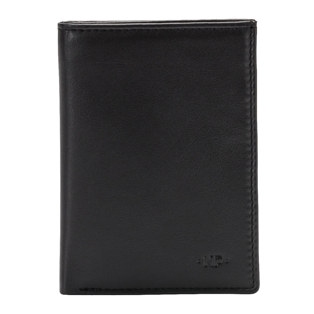 Cloud Leather Men's Leather Wallet Nappa Vertical Document Holder with Pockets Credit Cards