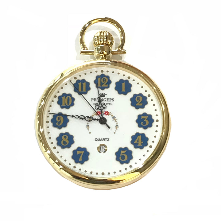 Pryngeps orologio da tasca Old Time 46mm laminato oro giallo T046 BLU - Capodagli 1937