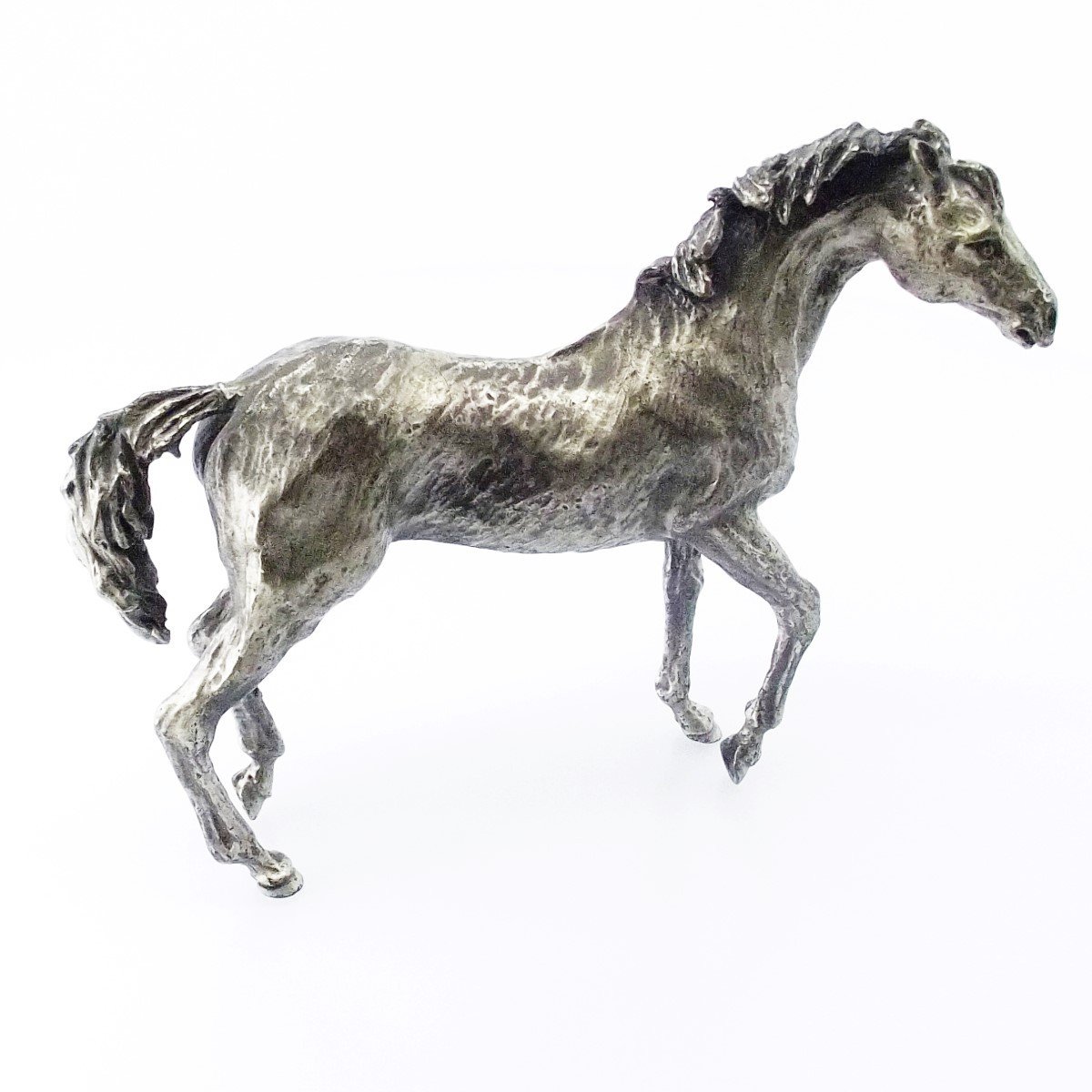 Roselli Argenteria statua di cavallo 510,7g argento massiccio 925 A/ST001 - Gioielleria Capodagli