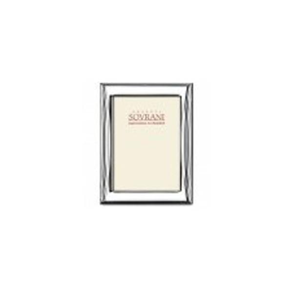 Sovrani cornice portafoto fascia stretta riga foto 10x15cm argento bilaminato B303 - Gioielleria Capodagli