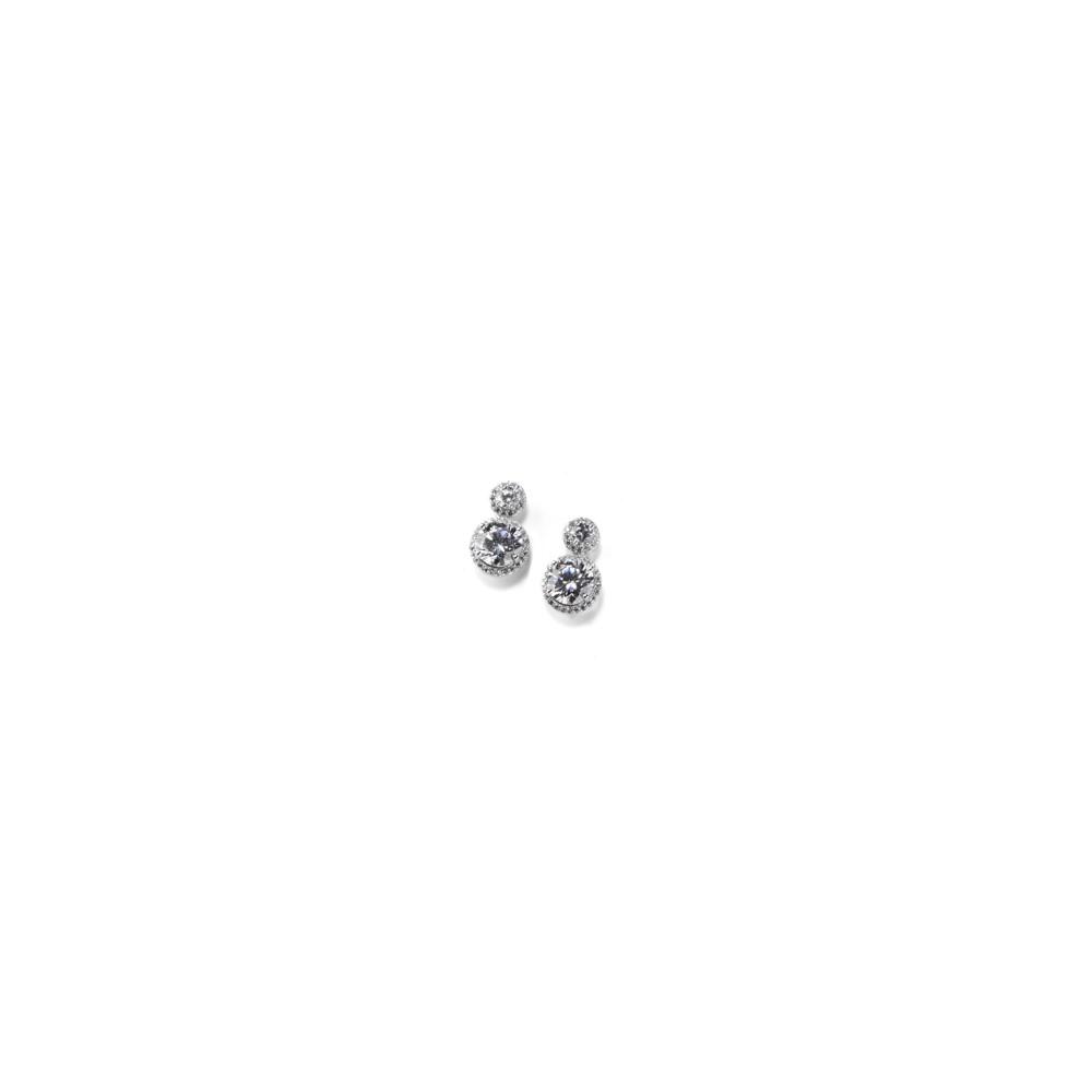 Sovrani orecchini Luce linea sposa argento e zirconi J5269 - Gioielleria Capodagli