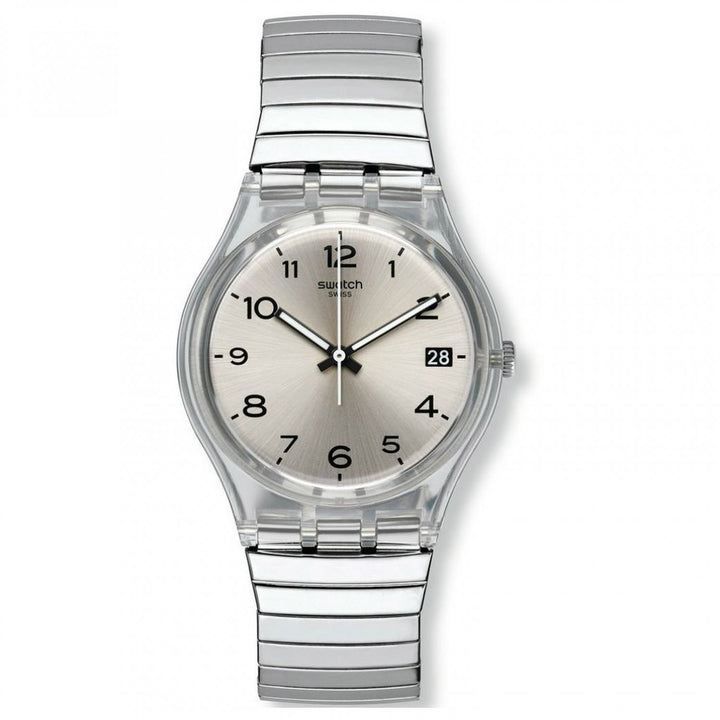 Swatch orologio SILVERALL Gent 34mm Originals cinturino large GM416A - Gioielleria Capodagli