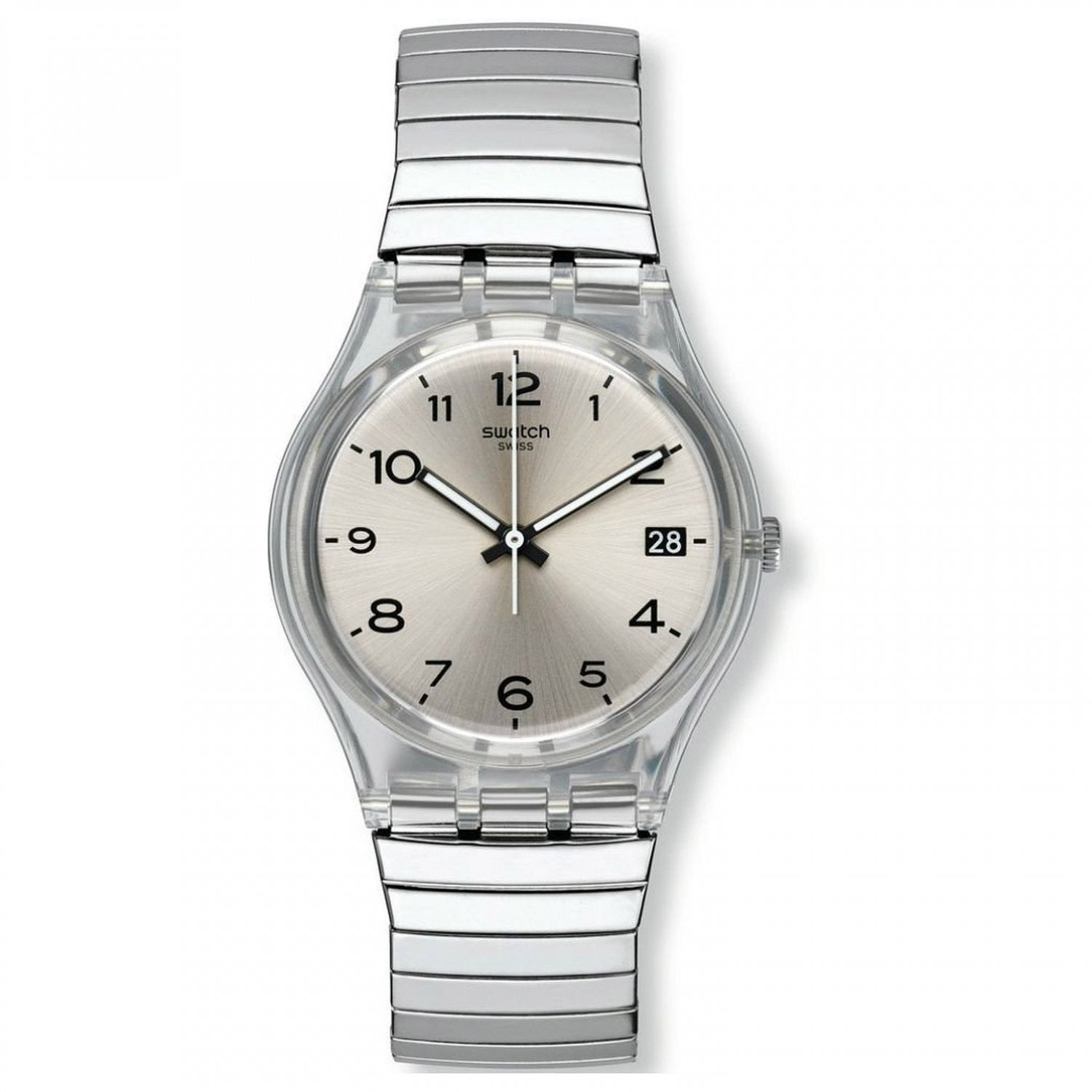 Swatch orologio SILVERALL Gent 34MM Originals cinturino small GM416B - Gioielleria Capodagli