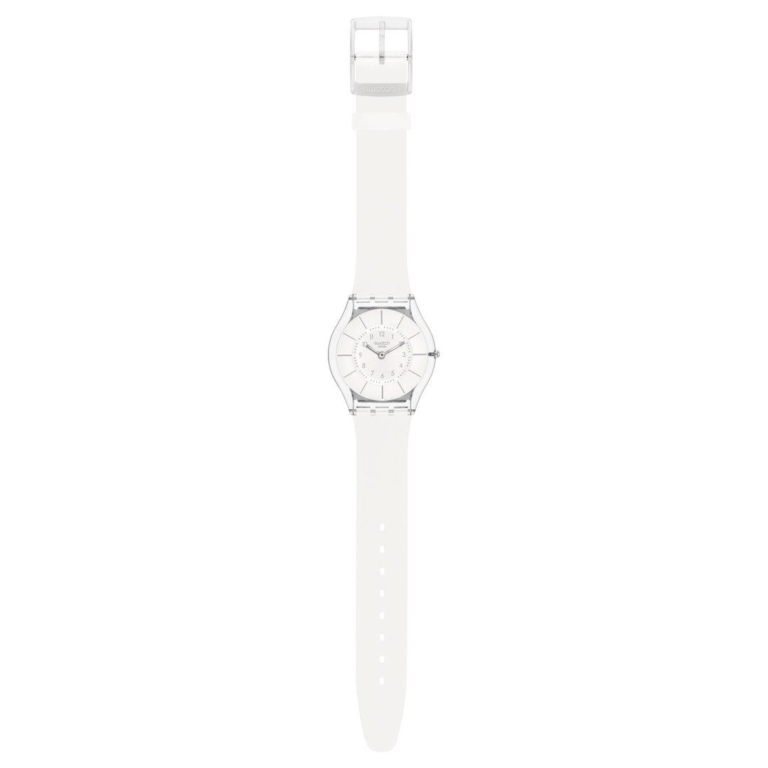 Swatch orologio WHITE CLASSINESS AGAIN Originals Skin 34mm SS08K102-S14 - Capodagli 1937