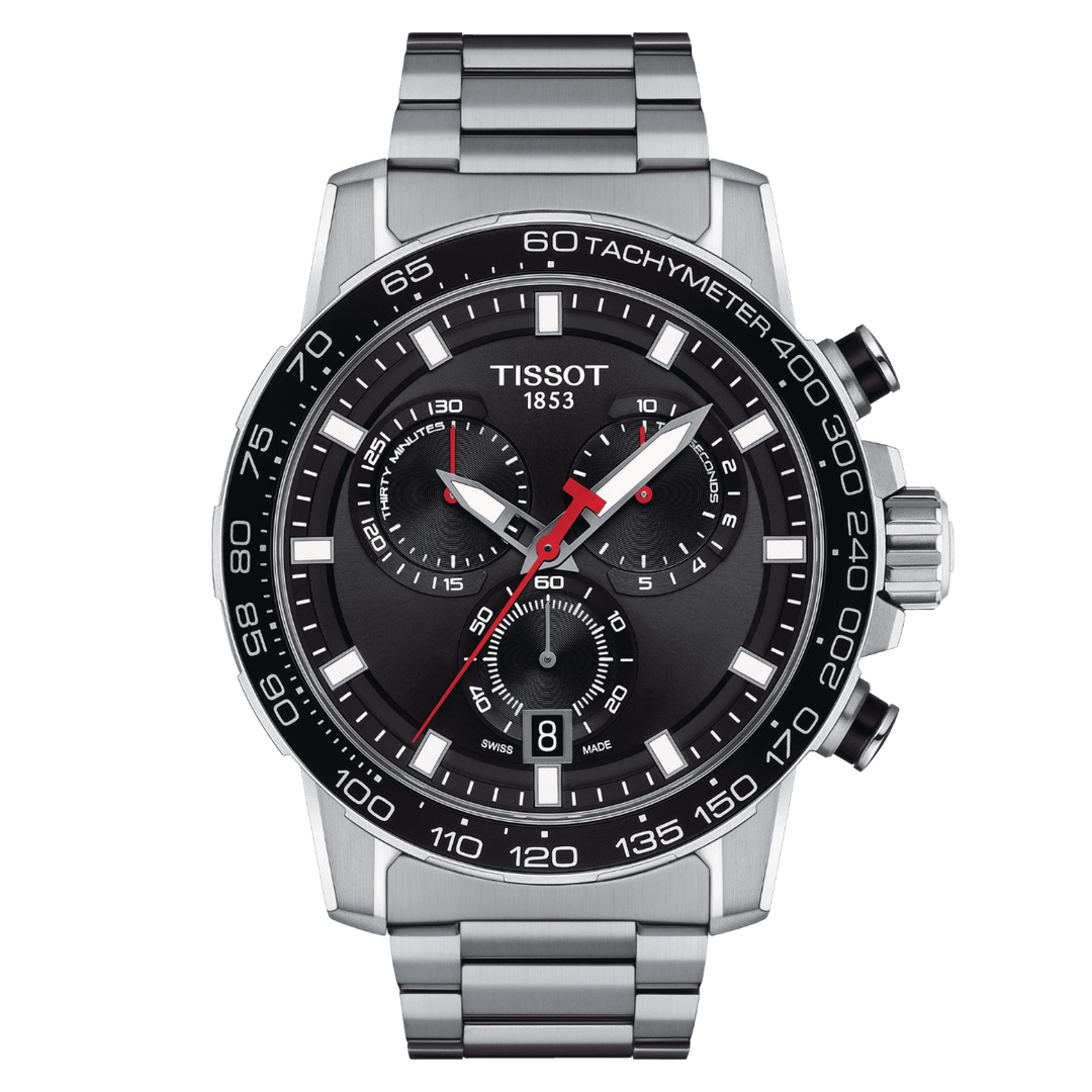 Tissot orologio Supersport Chrono 45,5mm nero quarzo acciaio T125.617.11.051.00 - Gioielleria Capodagli
