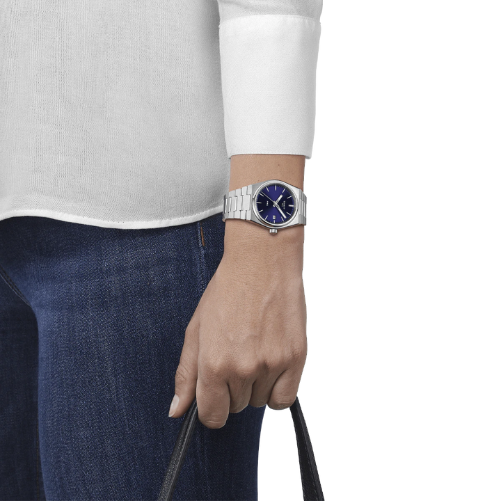 Tissot orologio PRX 35mm blu quarzo acciaio T137.210.11.041.00