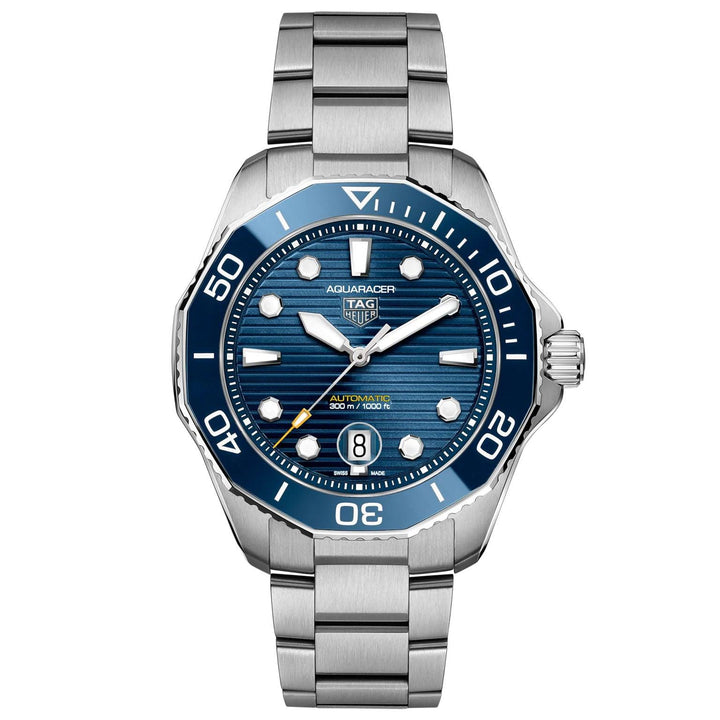 TAG Heuer orologio Aquaracer Professional 300 Calibre 5 43mm blu automatico acciaio WBP201B.BA0632 - Capodagli 1937