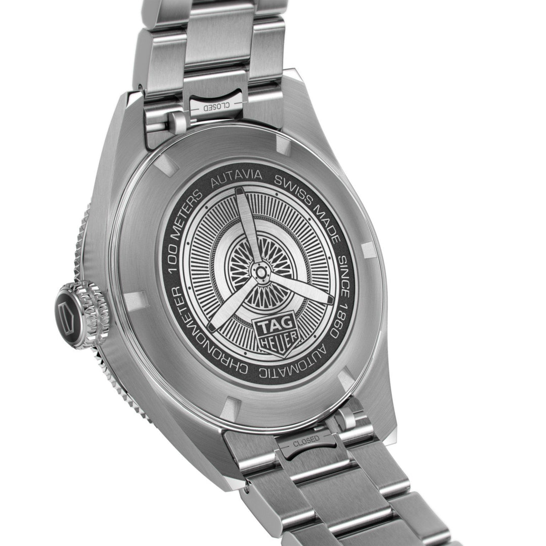 TAG Heuer orologio Autavia 42mm Calibre 5 COSC ceramica nera automatico acciaio WBE5114.EB0173 - Gioielleria Capodagli