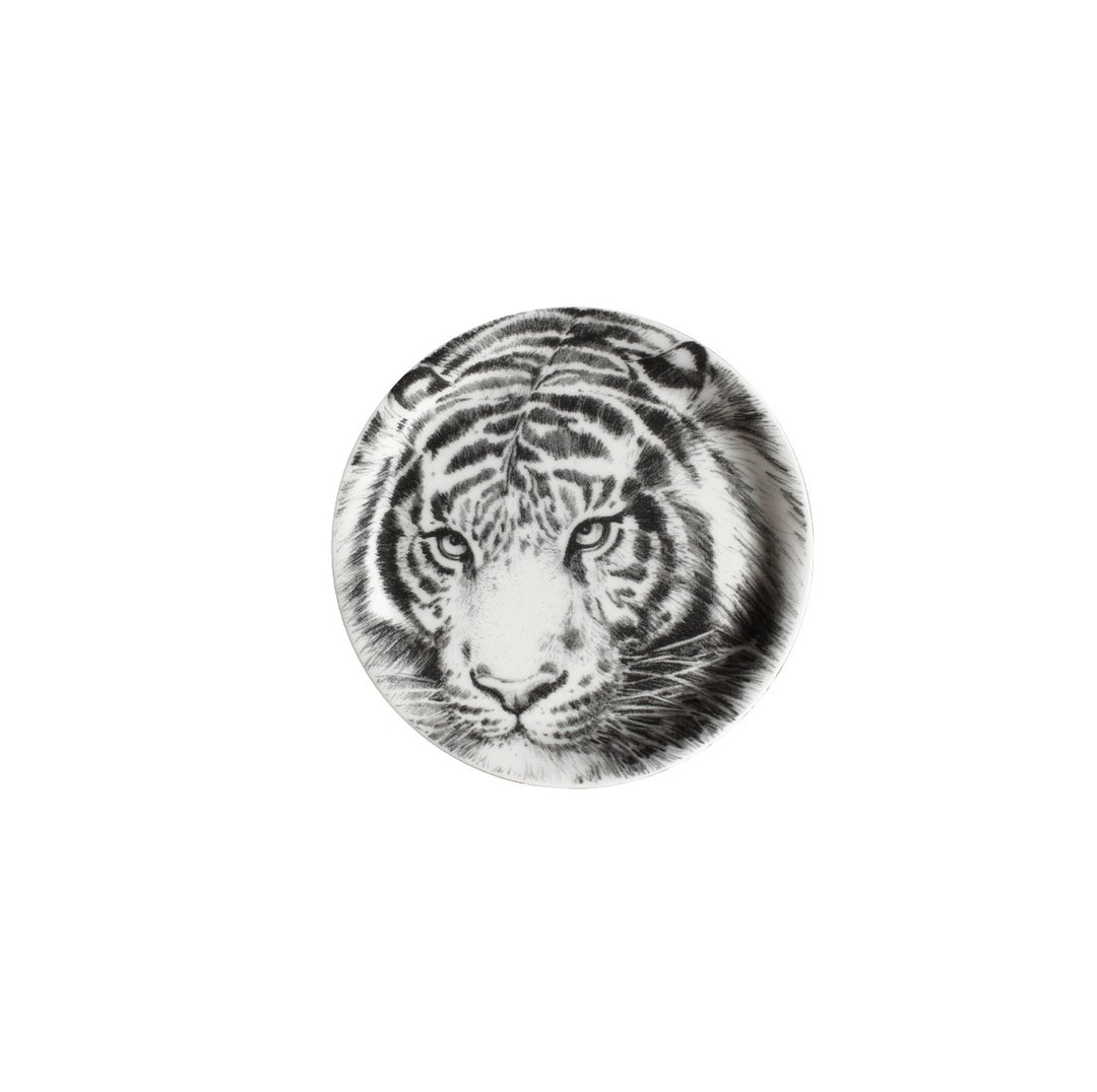 Taitù mug con coperchio tigre Wild Spirit h 12cm d 9cm 450ml porcellana Bone China 12-1-4-C - Gioielleria Capodagli