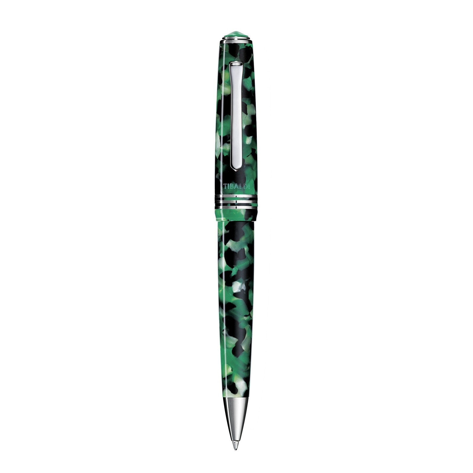 Tibaldi penna a sfera N60 in resina verde smeraldo N60-489_BP - Gioielleria Capodagli
