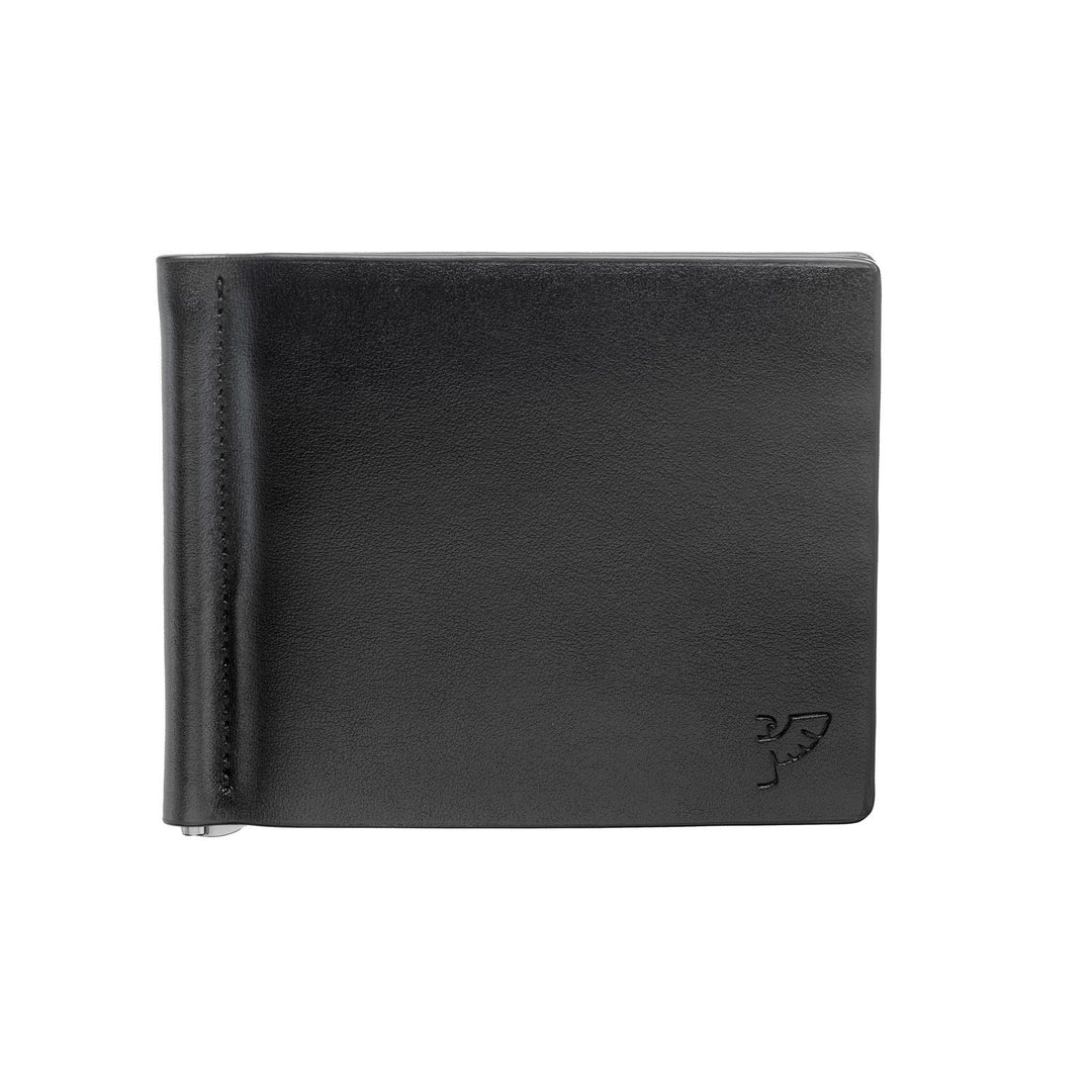 Tibaldi portafoglio in pelle nero con fermasoldi 110x90mm LTM-MCWALL - Gioielleria Capodagli