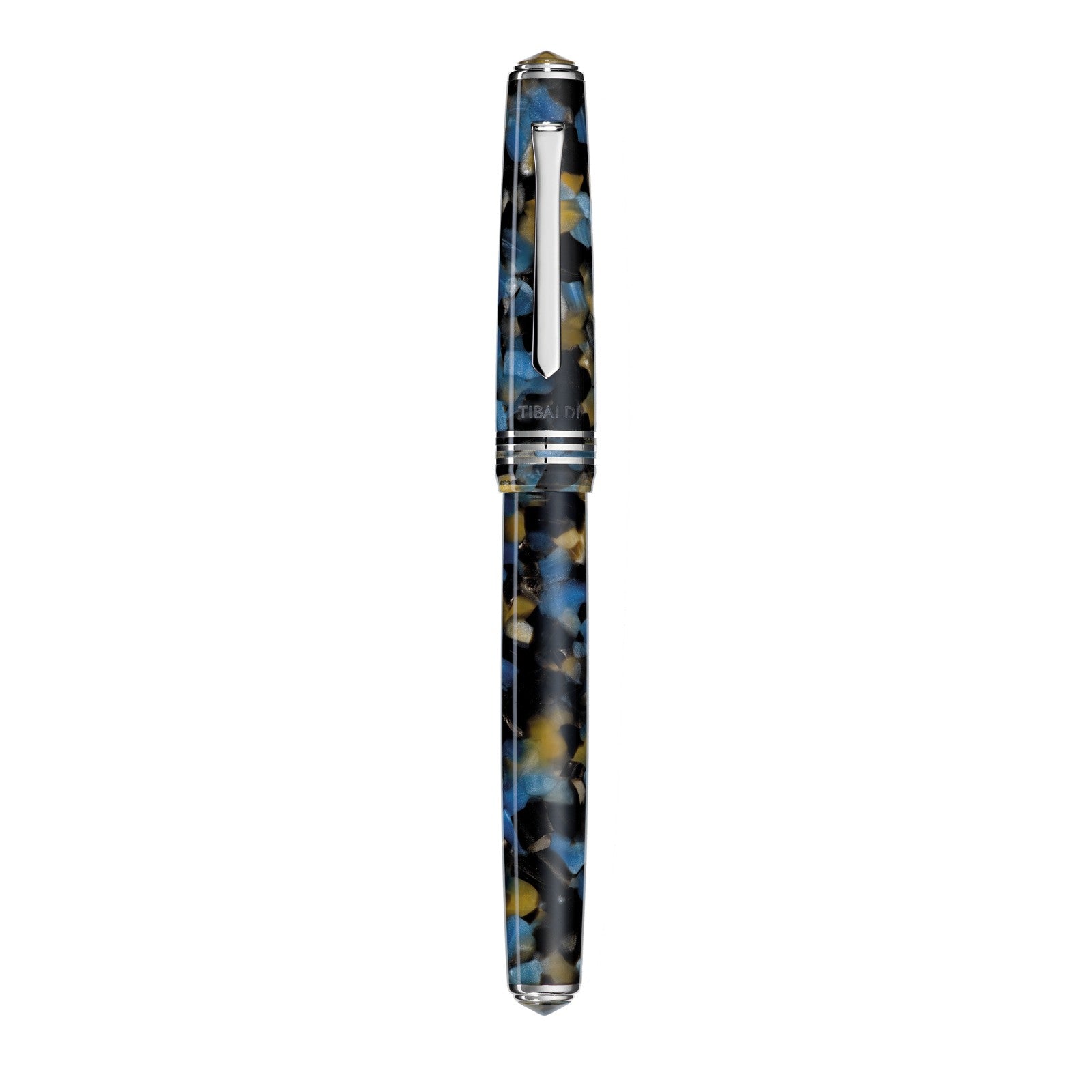 Tibaldi stilografica N60 in resina blu Samarkand punta larga N60-681_FP-B - Gioielleria Capodagli