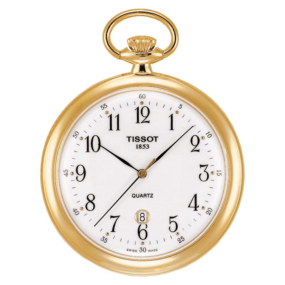 Tissot orologio da tasca Lepine 49mm quarzo ottone finitura dorata T82.4.550.12 - Gioielleria Capodagli