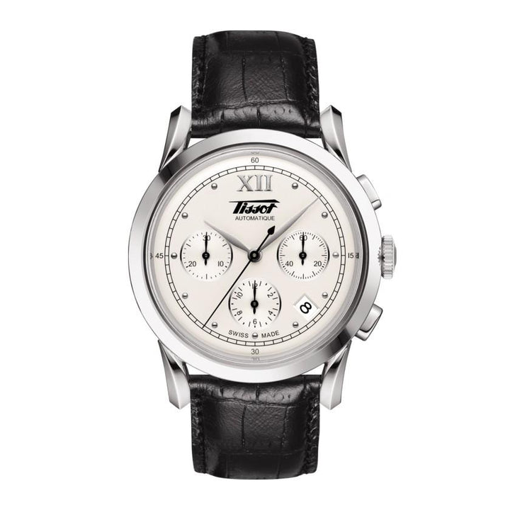 Tissot orologio Heritage 1948 cronografo 39,5mm argento automatico acciaio T66.1.722.33 - Gioielleria Capodagli
