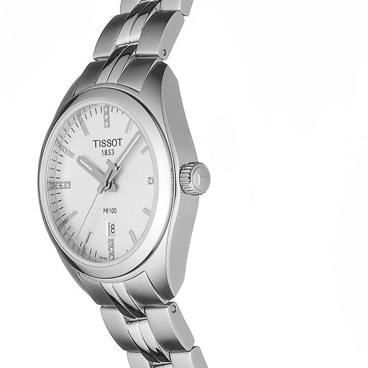 Tissot orologio PR 100 Lady 33mm argento quarzo acciaio T101.210.11.036.00 - Gioielleria Capodagli