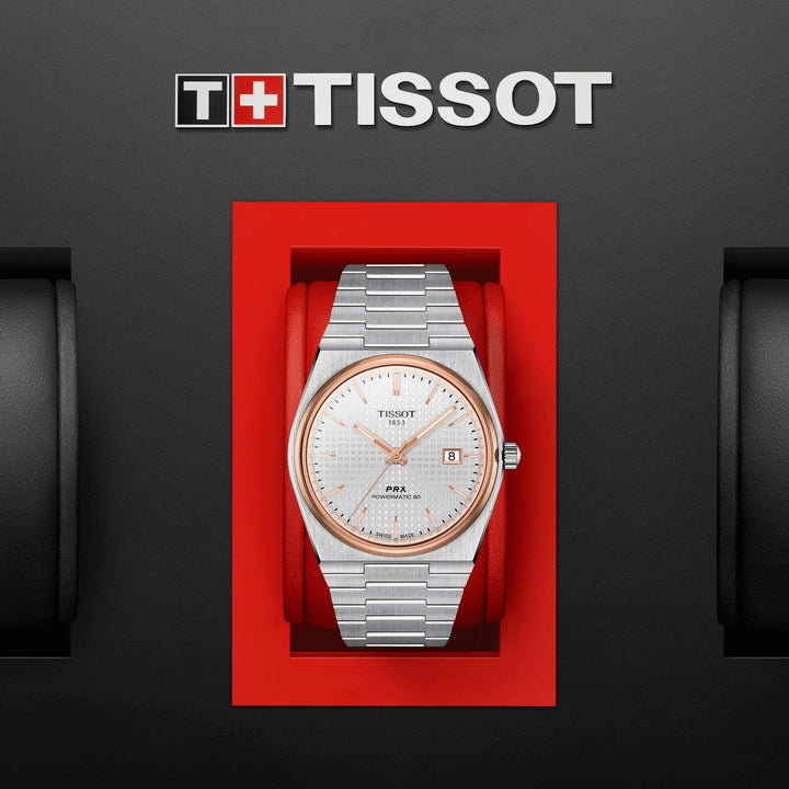 Tissot orologio PRX Powermatic 80 40mm argento automatico acciaio T137.407.21.031.00 - Capodagli 1937