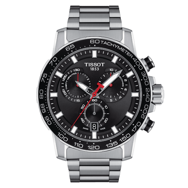 Tissot orologio Supersport Chrono 45,5mm nero quarzo acciaio T125.617.11.051.00 - Gioielleria Capodagli