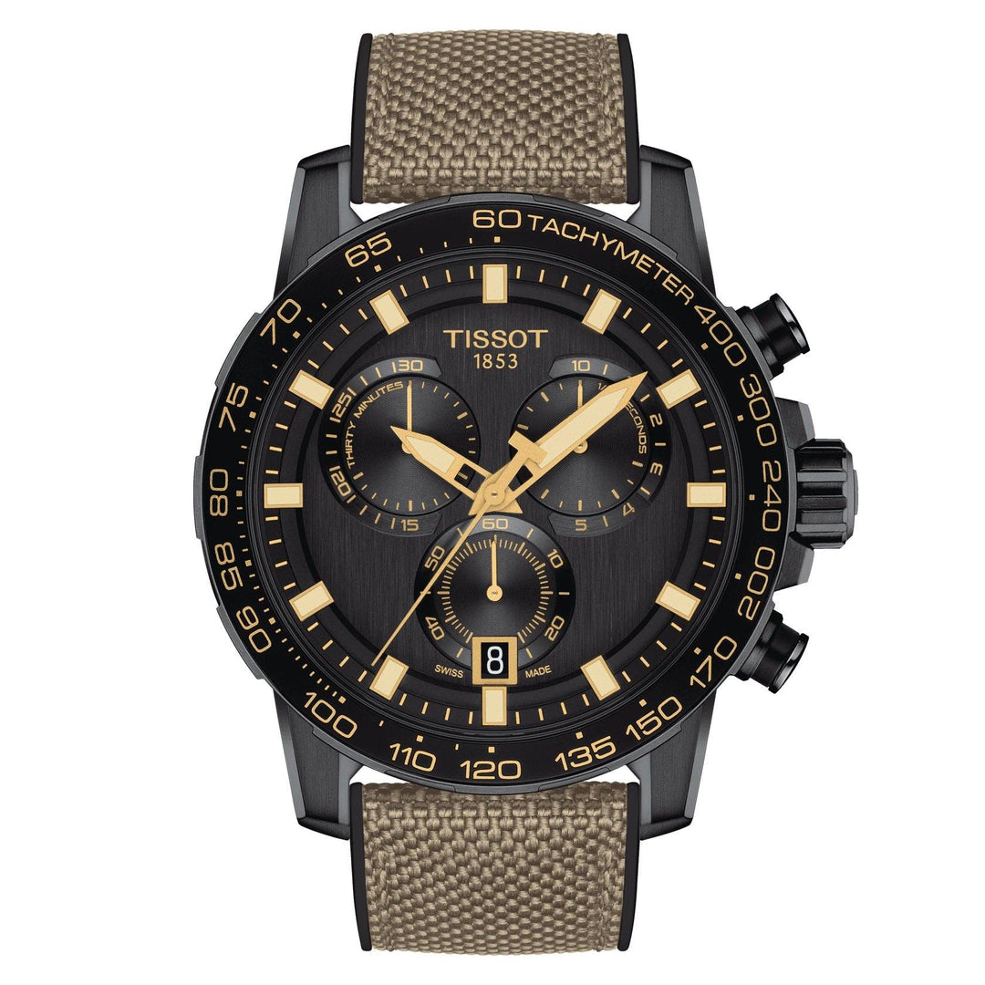 Tissot orologio Supersport Chrono 45mm nero quarzo acciaio finitura PVD nero T125.617.37.051.01 - Capodagli 1937