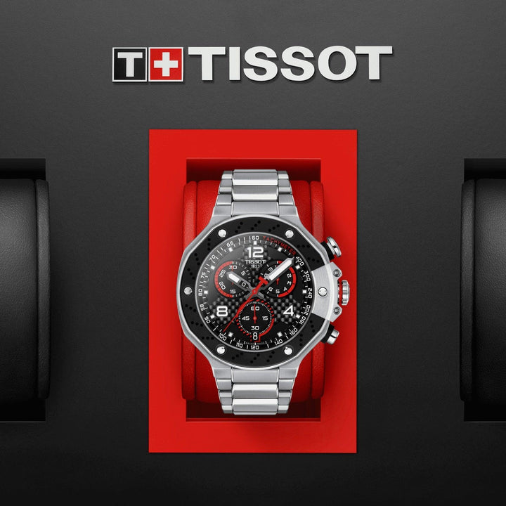 Tissot orologio T-Race MotoGP Chronograph 2022 Limited Edition 8000 pezzi 45mm nero quarzo acciaio T141.417.11.057.00 - Capodagli 1937