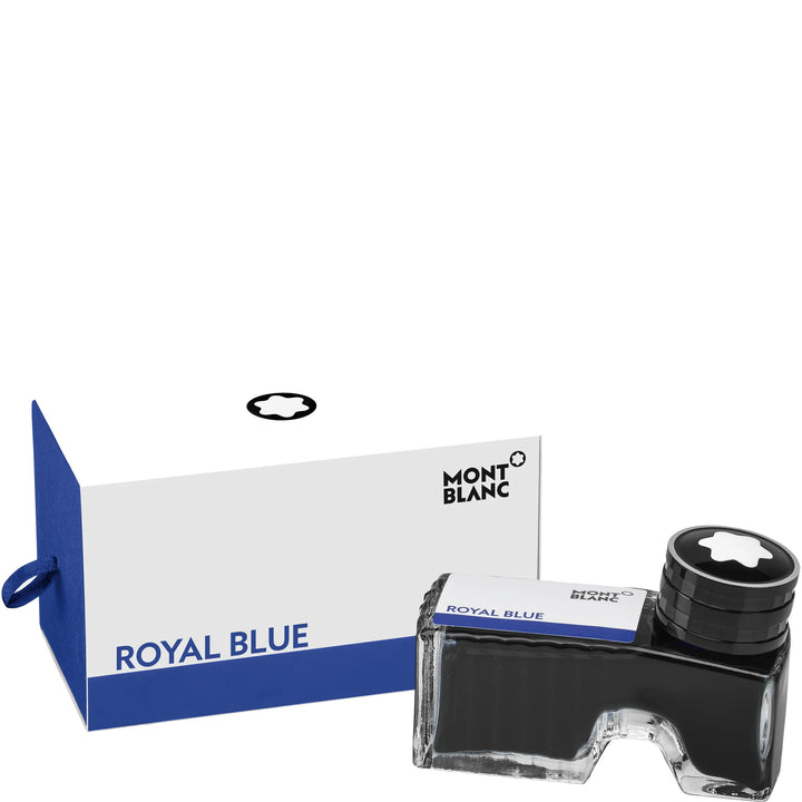 Montblanc boccetta d'inchiostro 60ml Royal Blue blu reale 105192 - Gioielleria Capodagli