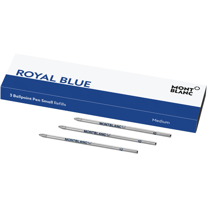 Montblanc 3 refill piccoli per penna a sfera Royal Blue blu 128223 - Capodagli 1937