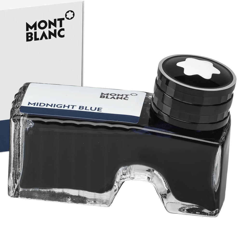 Montblanc boccetta d’inchiostro 60ml Midnight Blue nero/blu scuro 128186 - Capodagli 1937